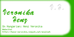 veronika henz business card